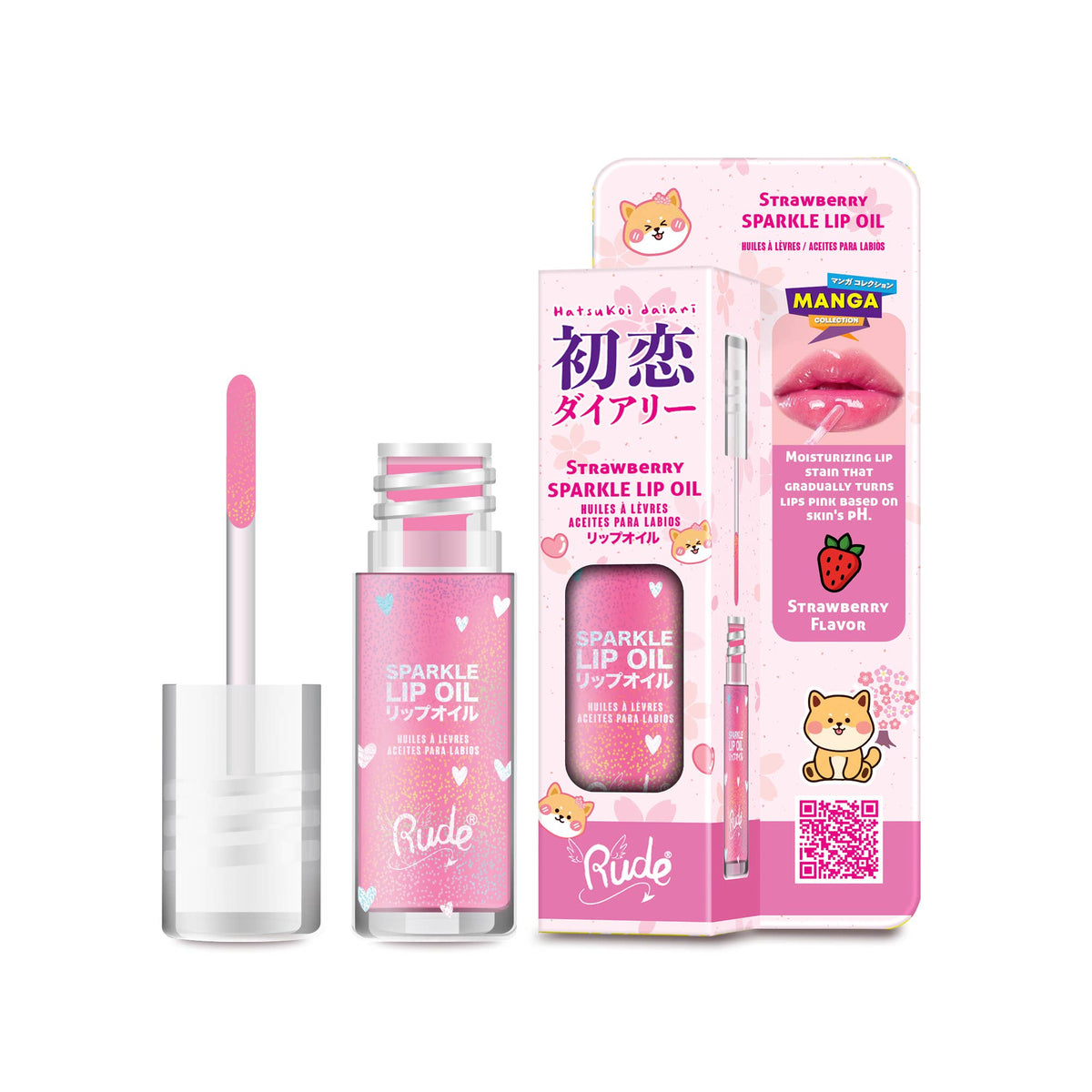 Huile à lèvres Manga Sparkle — Fraise