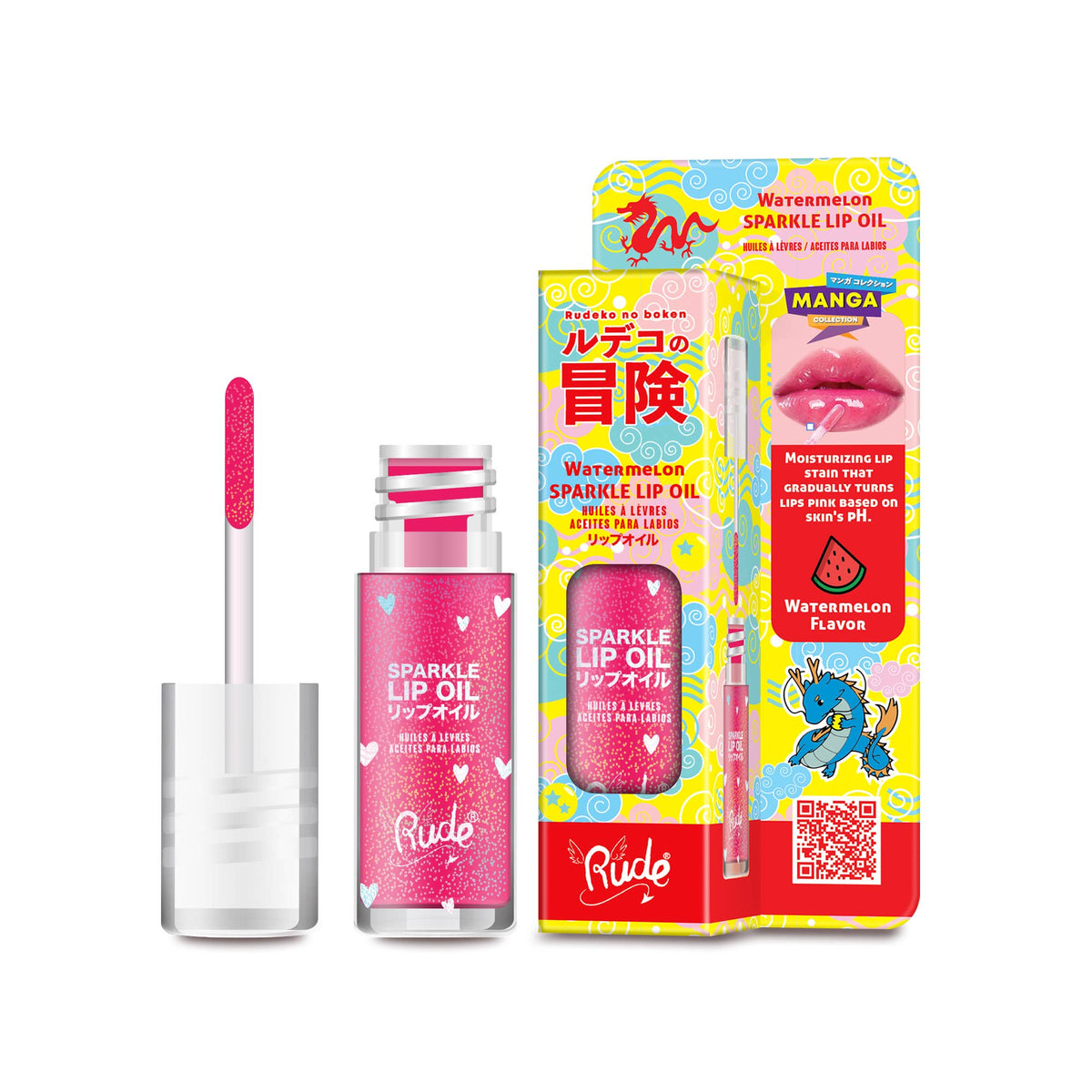 Huile à lèvres Manga Sparkle — Pastèque