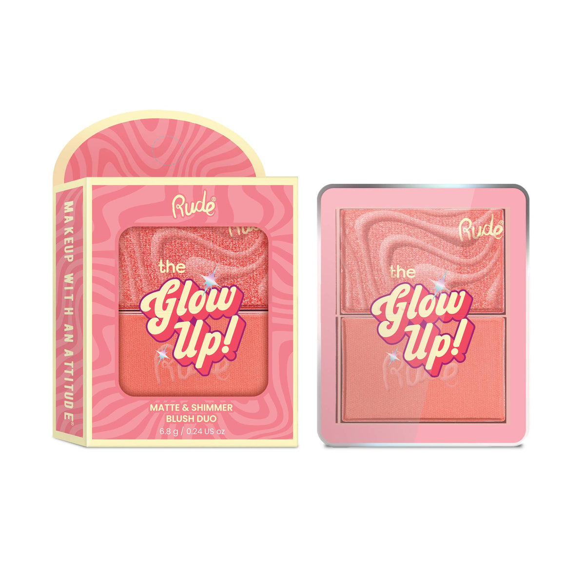 Le Glow Up ! Duo de blush mat & scintillant — Éclat de Corail