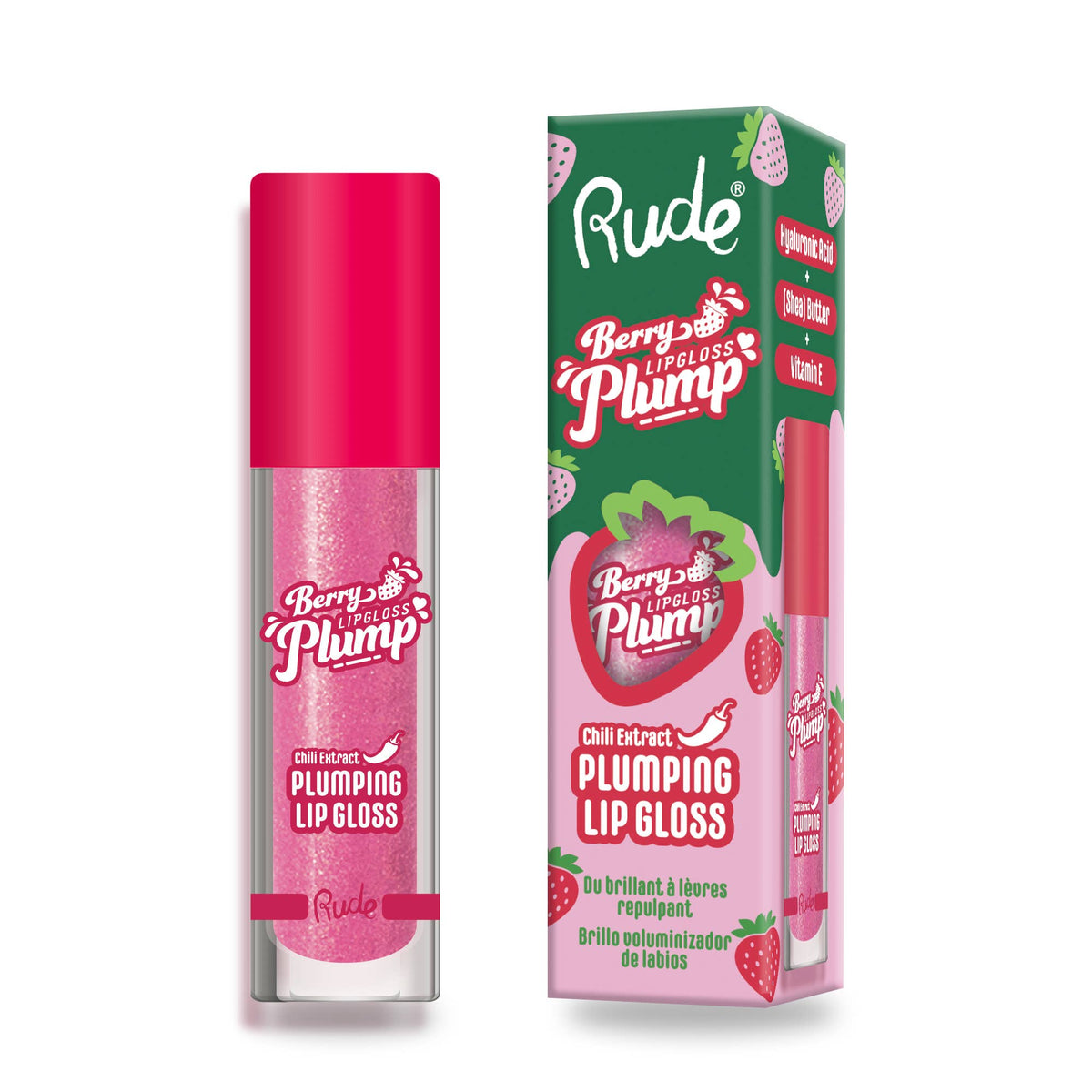 Brillant à lèvres Berry Plump — Bonbons de coton